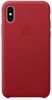 Apple iPhone Xs Leather Back Cover RED online kopen