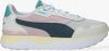 Puma Voyage Premium sneakers beige/donkerbruin/roze/lichtblauw online kopen