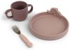Done by Deer Baby Accessoires Peekaboo Dinner Set Deer Friends Roze online kopen