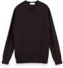 Scotch and Soda Truien Melange crewneck pullover contains Ecovero Rood online kopen