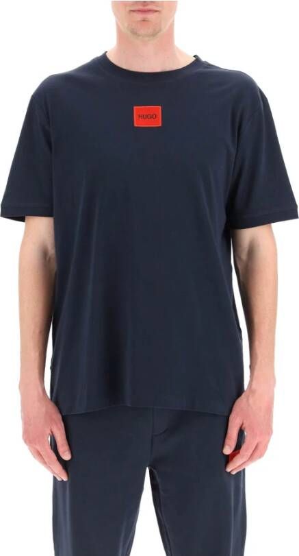 Hugo Donkerblauwe T shirt Diragolina212 online kopen