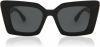 Burberry Monogram Motif Square Frame Sunglasses , Zwart, Dames online kopen
