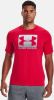 Under Armour T shirt voor heren Boxed Sportstyle met korte mouwen Rood/Staal online kopen