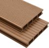 VIDAXL Terrasplanken HKC met accessoires 25 m&#xB2, 4 m teak online kopen