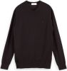 Scotch and Soda Truien Melange crewneck pullover contains Ecovero Rood online kopen